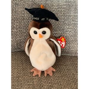 Retired TY 1997 Rare Beanie Babies “Wise”.